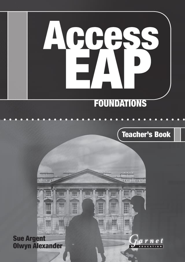 Access EAP: Foundations Teacher's Book