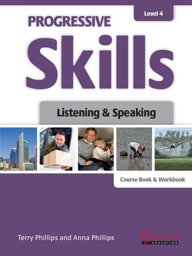 Progressive Skills 4 Listening & Speaking Combined Course Book and Workbook with audio DVD and DVD