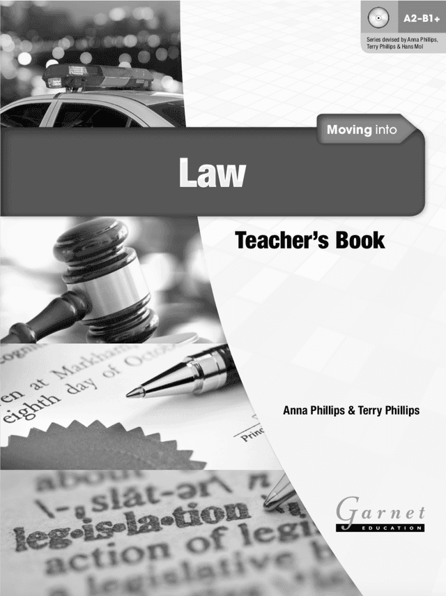 Moving into Law – Teacher's Book