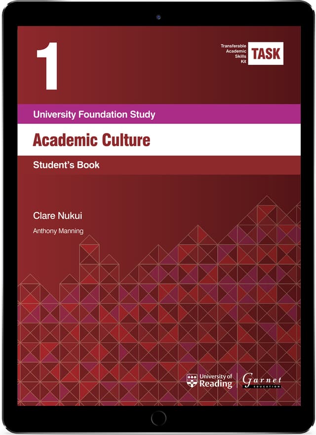 TASK 1 Academic Culture (2015) Student's Book