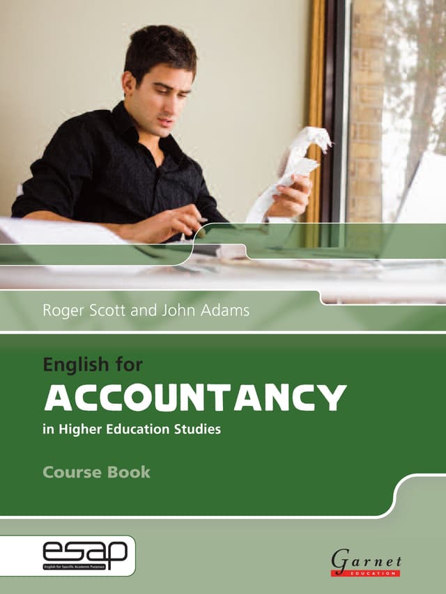 English for Accountancy in Higher Education Studies – Course Book with audio CDs