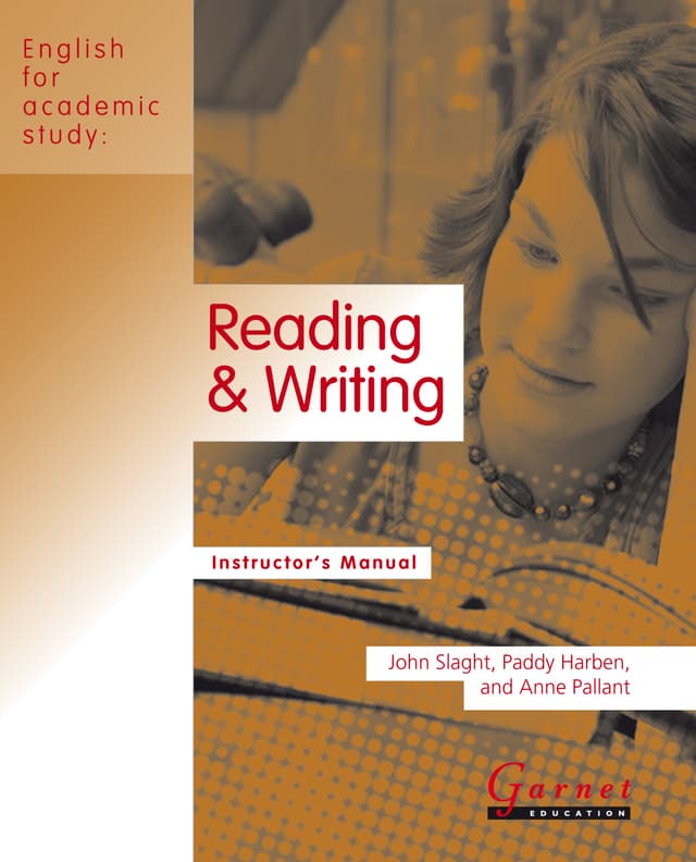 English for Academic Study: Reading & Writing American Edition Instructor's Manual