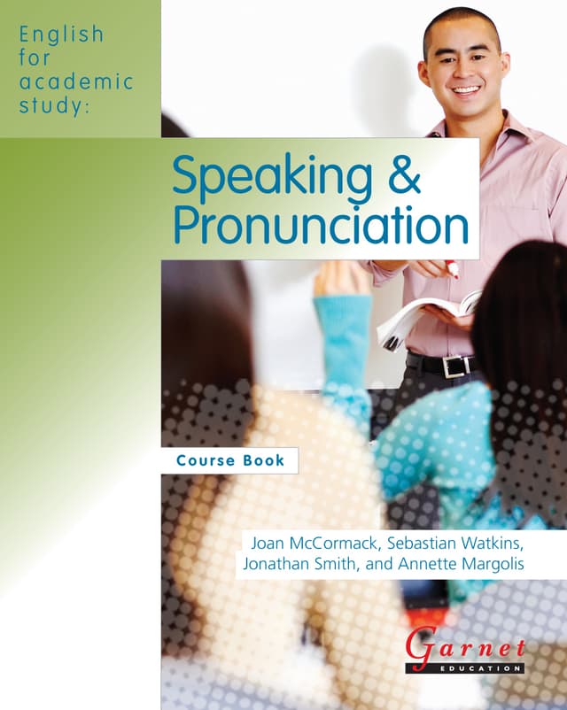 English for Academic Study: Speaking & Pronunciation American Edition Course Book with audio CDs