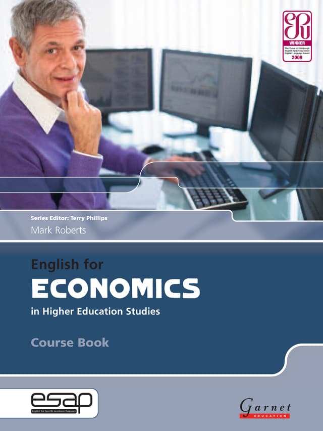 English for Economics in Higher Education Studies Course Book with audio CDs