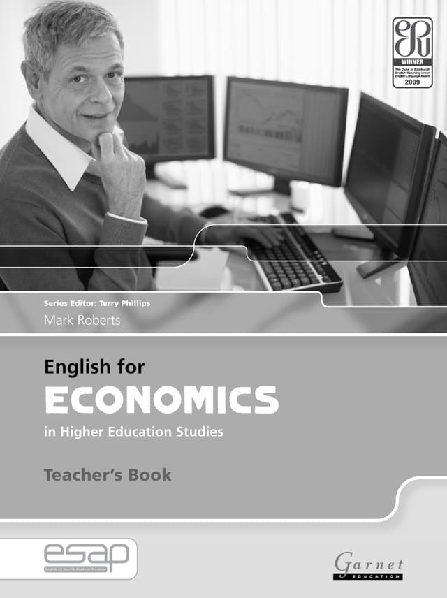 English for Economics in Higher Education Studies Teacher's Book