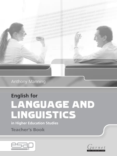 English for Language and Linguistics in Higher Education Studies Teacher's Book