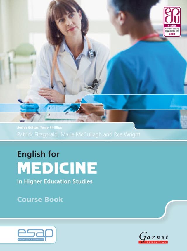 English for Medicine in Higher Education Studies Course Book with audio CDs