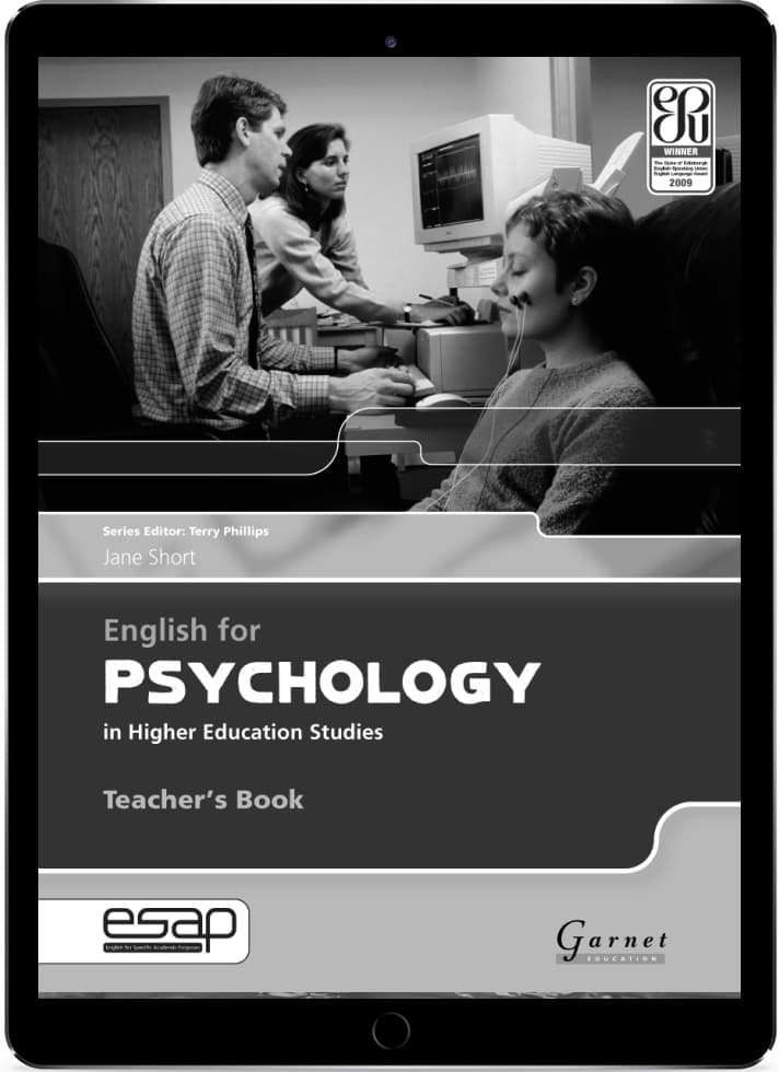English for Psychology in Higher Education Studies Teacher's eBook