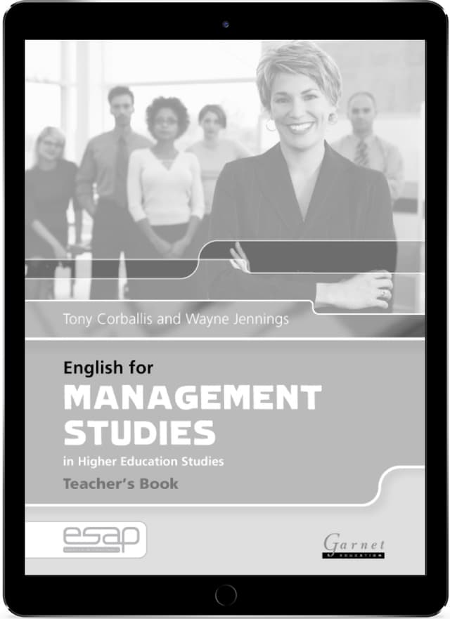 English for Management Studies in Higher Education Studies Teacher's eBook