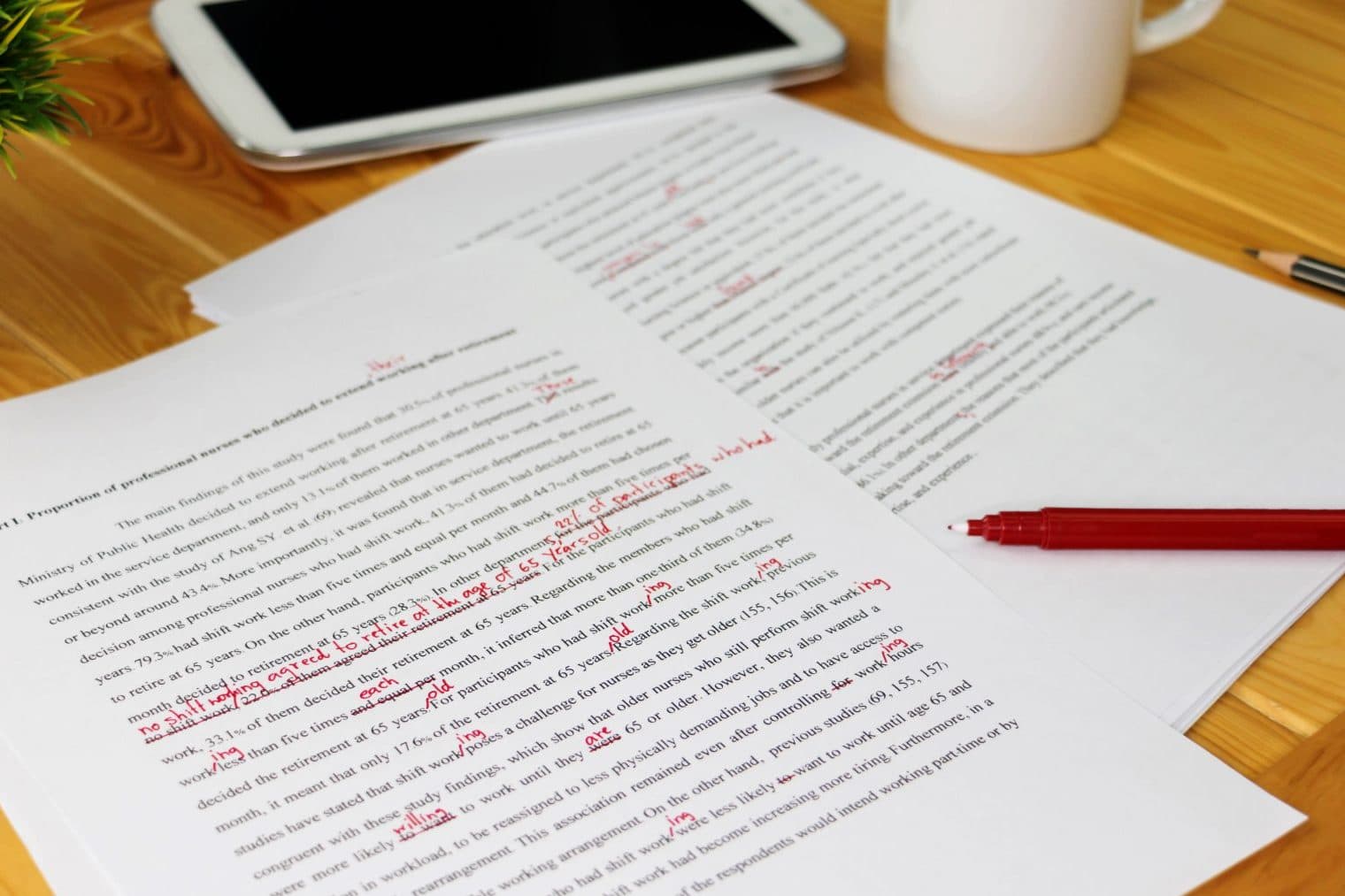 Feedback on Writing
