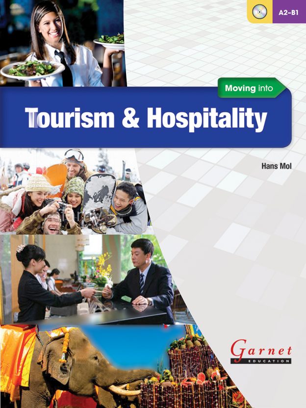 Moving into Tourism & Hospitality Course Book cover.
