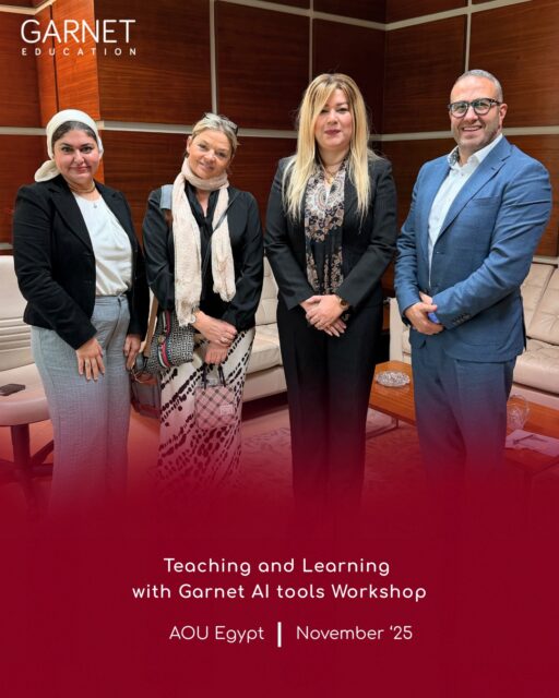 We recently hosted a successful professional development workshop at Arab Open University in Egypt for ‘Teaching and Learning with Garnet AI tools’. The session introduced teachers to our new AI Course Assistant, now available in the International Editions of C21 English for the 21st Century eBooks (L1–5).

A big thank you to our Head of ELT and Regional Director for leading the event.

To learn more about C21, our general English course available in both international and KSA editions, go to the link in our bio and select ‘View Our Products’.

For custom publishing solutions tailored to your institutional needs, select ‘Get in Touch’.